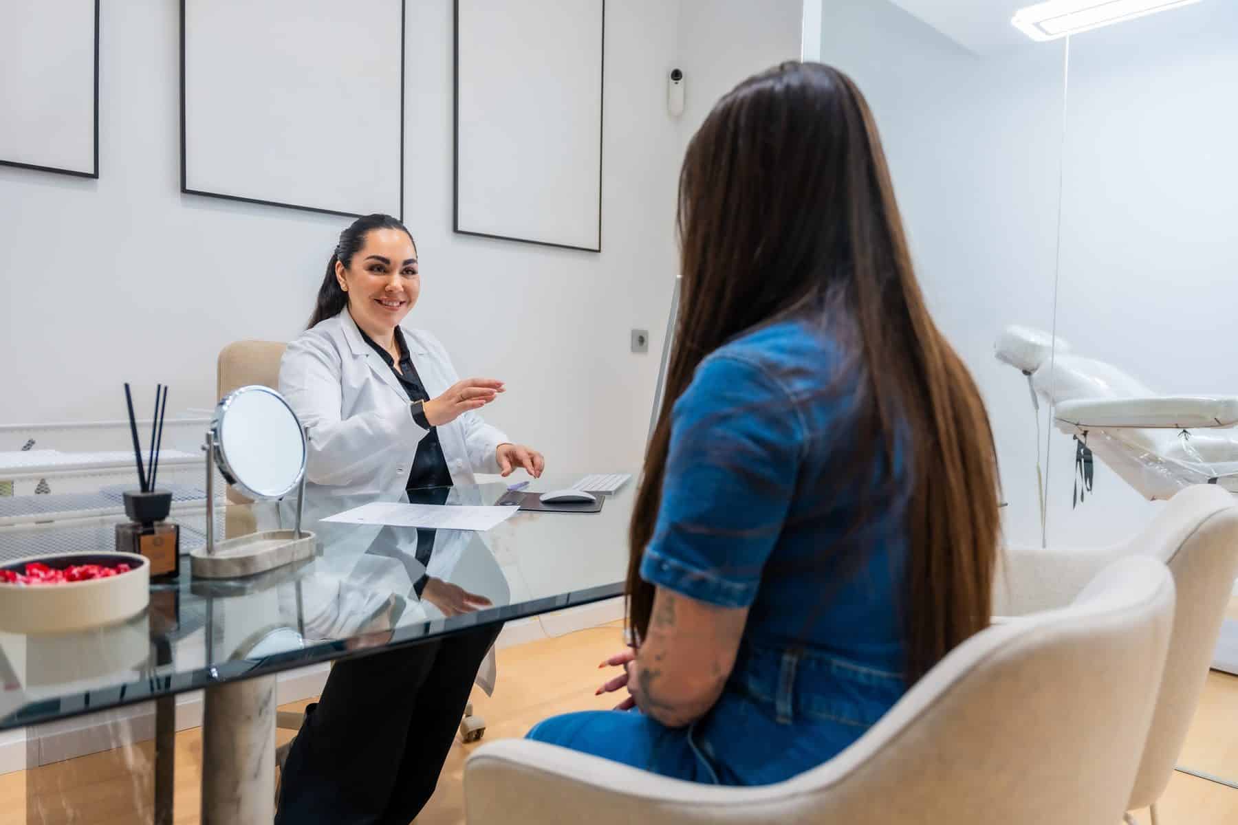 Doctor talking with a patient during an unhurried private GP consultation